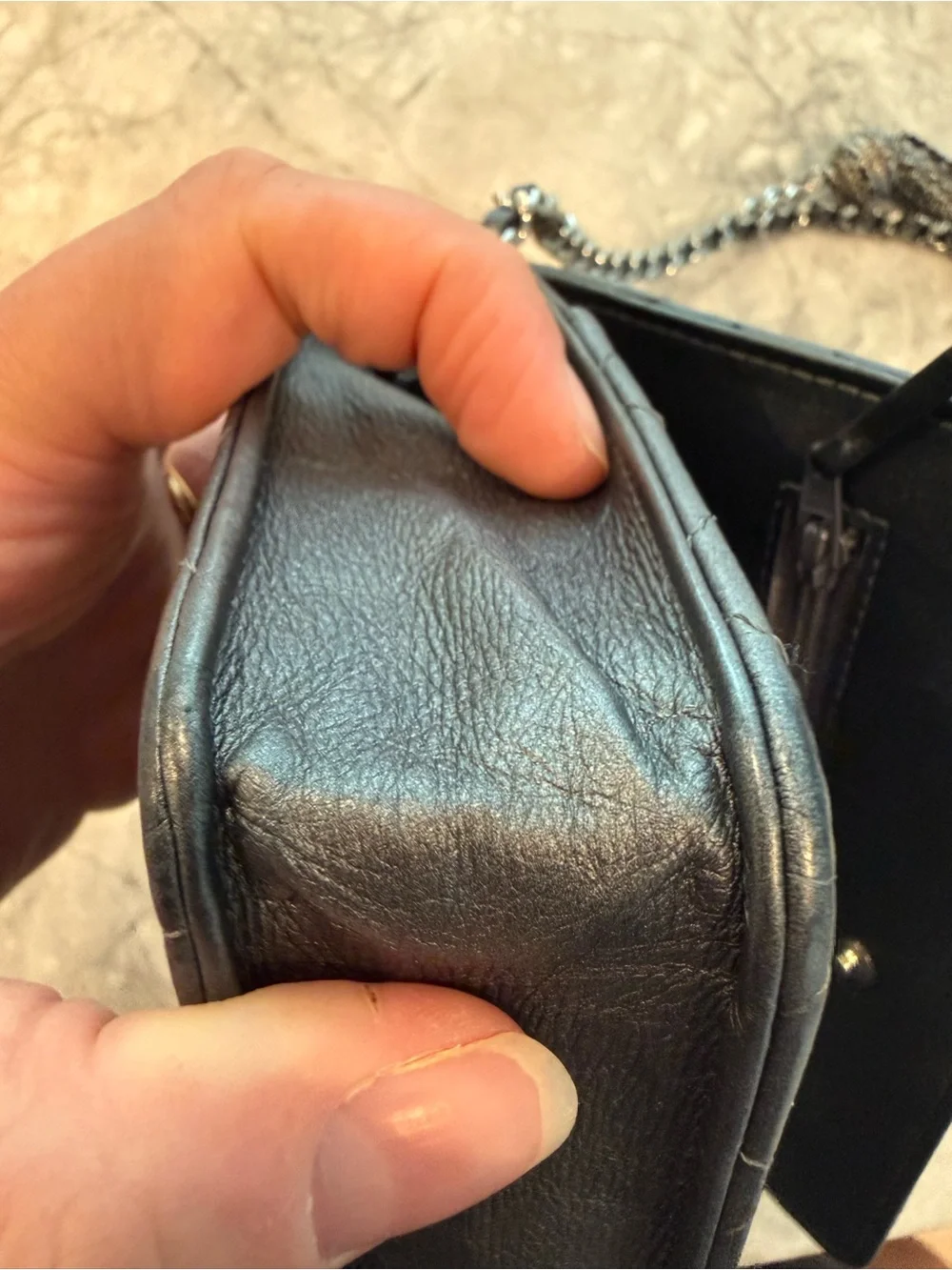 Chanel Metallic WOC with Tassel Strap